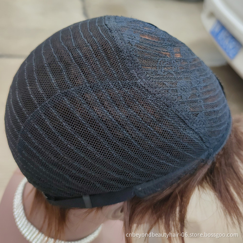 machine made hair wigs Human Hair Short Pixie Wigs for Women Human Hair Cut Short Wig with bangs